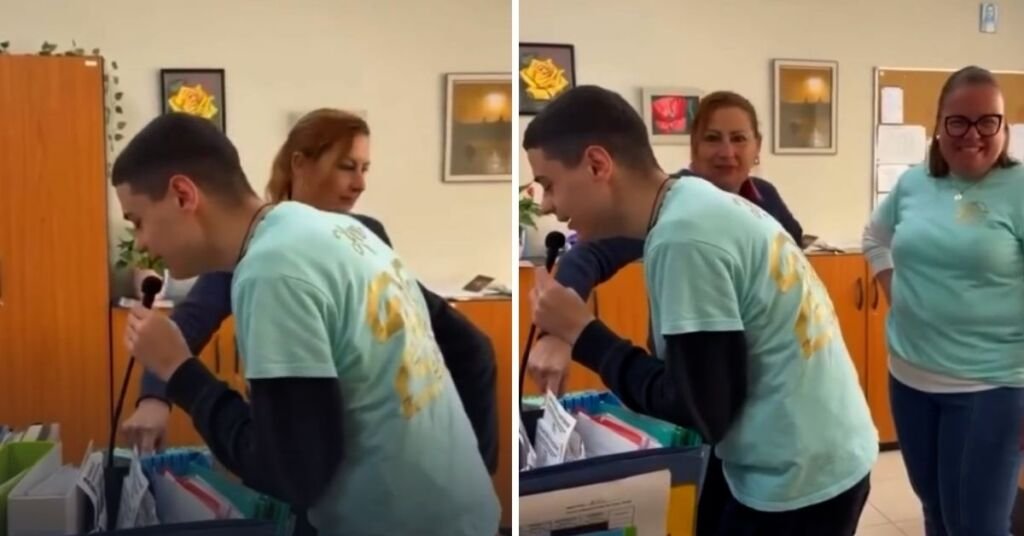 Görme Engelli Öğrenci Kezman, Duygusal Okul Vedası Sırasında Eğitimcilerine Teşekkür Etti