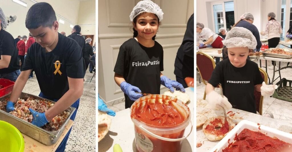 Puttinu Yararına 100'den Fazla Gönüllü Bir Araya Gelerek 7.000 Ftira Hazırladı