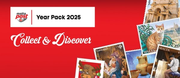 MaltaPost 2025 Yıllık Pul Koleksiyonunu Piyasaya Sürdü