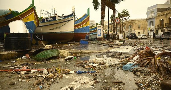 Fırtına Harry Malta'da 12 milyon Euro'luk hasar bıraktı, hasarın büyük bölümü sel kaynaklı