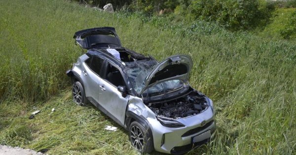 Sürücü aracıyla tarlaya uçtu: Wied is-Sewda'da kaza