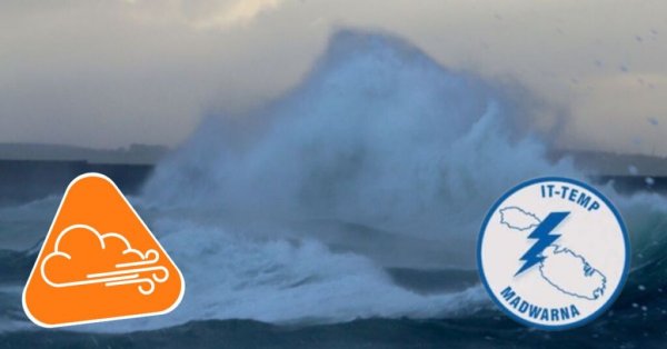 Malta'da Şiddetli Rüzgar Uyarısı: Gece Saatlerinde Fırtına Kuvveti 8'e Ulaşacak