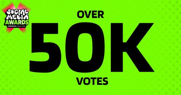 Lovin Malta Sosyal Medya Ödülleri'ne 24 Saat İçinde 50.000'den Fazla Oy Geldi
