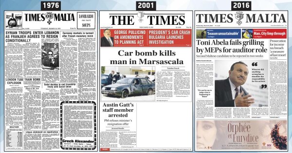 16 Mart: Times of Malta'nın 10, 25 ve 50 yıl önceki manşetleri