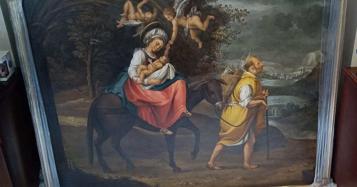 Gozo Kalesi'ndeki Aziz Yusuf Şapeli için Replika Sunak Tablosu