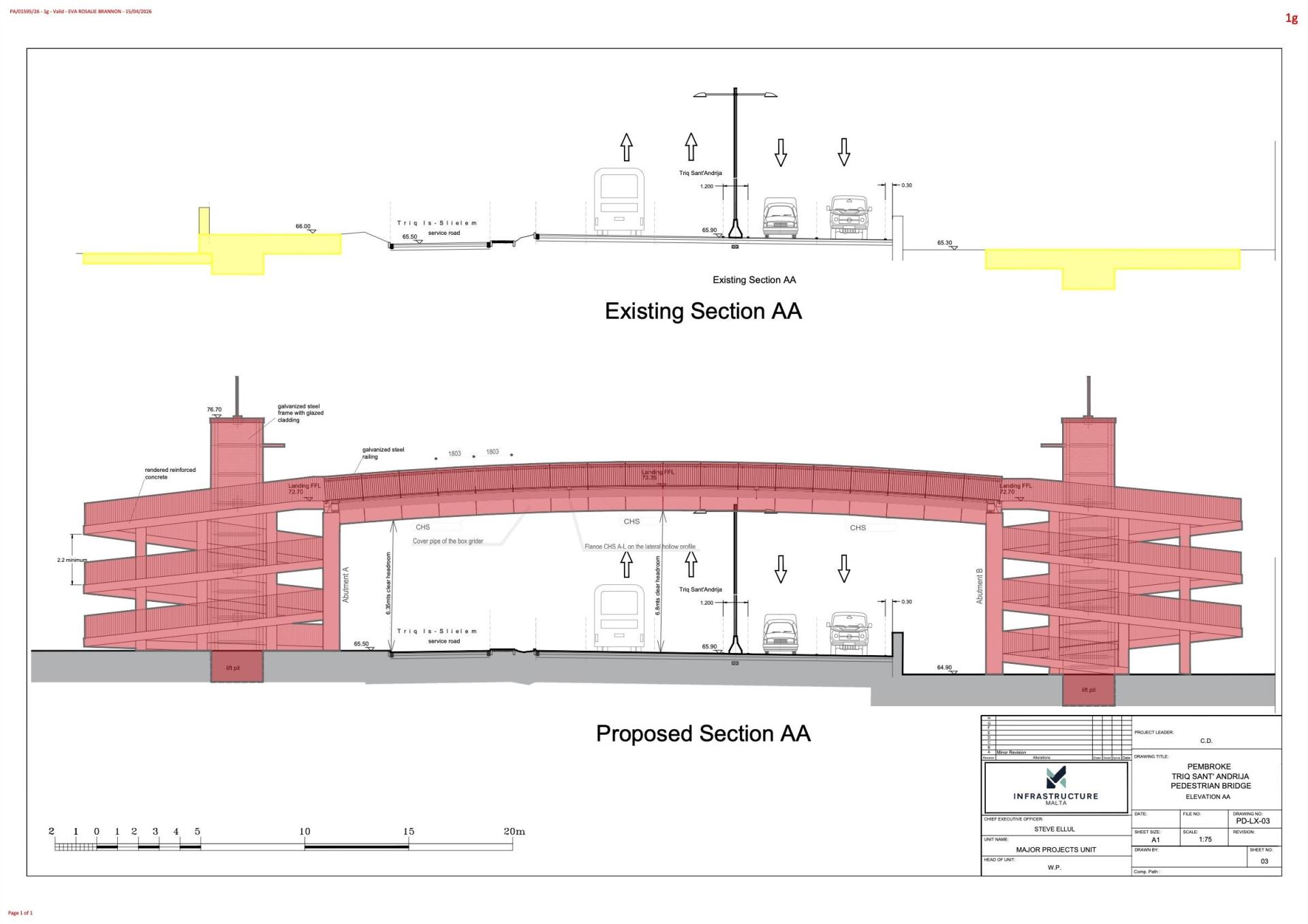 Infrastructure Malta'nın planları. Grafik: Planlama Otoritesi.