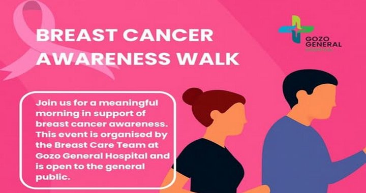 Gozo Genel Hastanesi'nden Pazar Günü Meme Kanseri Farkındalık Yürüyüşü