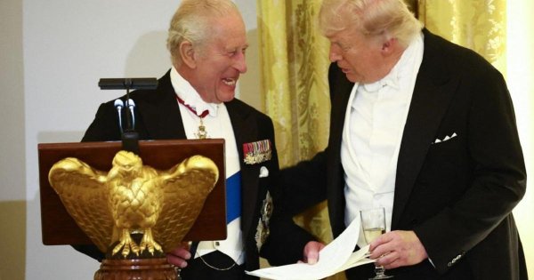 Kral Charles, Beyaz Saray'daki resmi yemekte Trump'a espriyle karşılık verdi: 'Biz olmasaydık Fransızca konuşuyor olurdunuz'