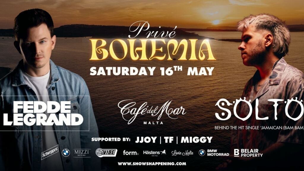 PRIVÈ Bohemia, Café Del Mar Malta'ya En Büyük Edisyonuyla Geri Dönüyor