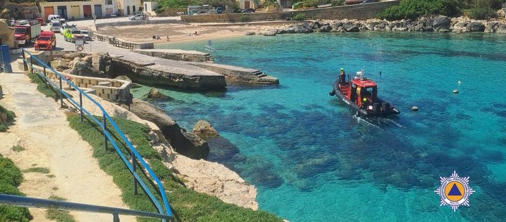 Gozo'da Bacağı Kırılan Kadın Deniz Yoluyla Kurtarıldı