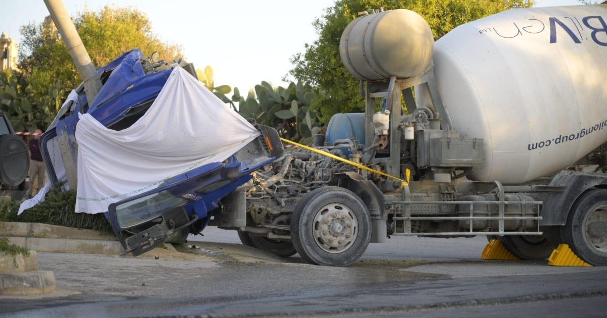 Siġġiewi'de Beton Mikseri Kazası: Sürücü Hayatını Kaybetti