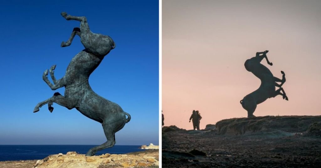 Xwejni'deki Sekiz Bacaklı At Heykeli Sanat ve Doğa Tartışması Başlattı