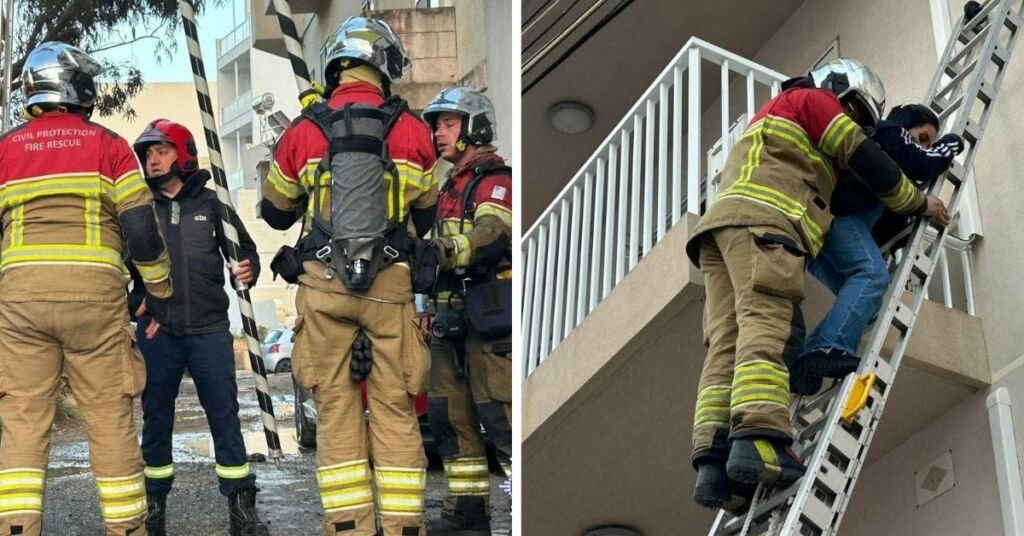 Marsaskala'da Apartman Yangını: Sivil Savunma Sakinleri Kurtardı