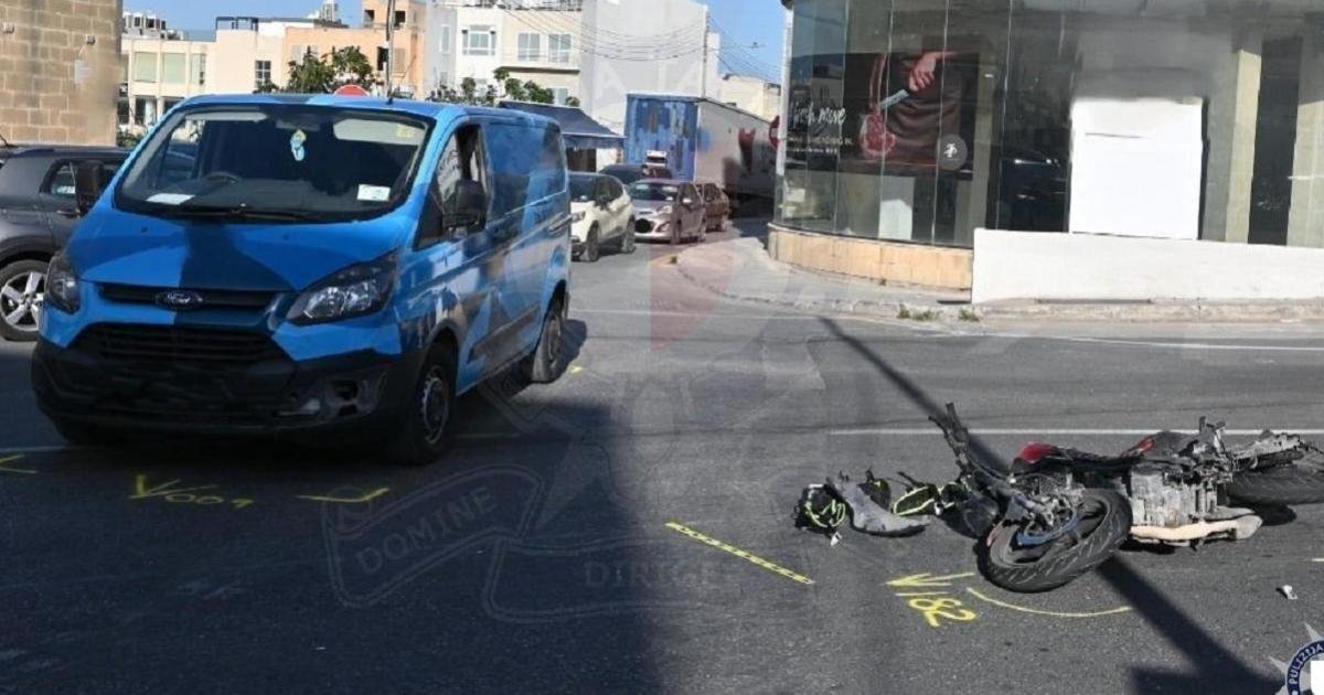 Birkirkara'da motosiklet kazası: 22 yaşındaki sürücü ağır yaralandı