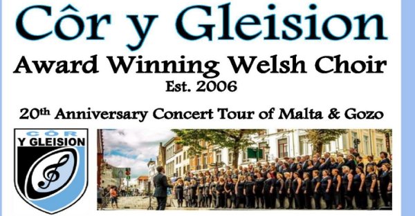 Galli Koro Cor y Gleision, Gozo ve Malta'da Konser Verecek