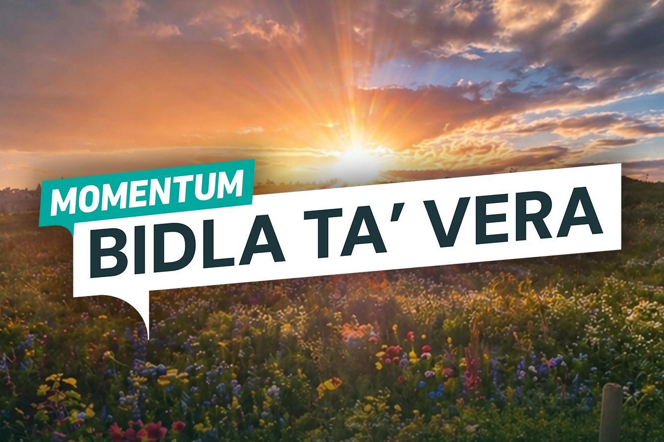 Momentum'un kampanya sloganı.