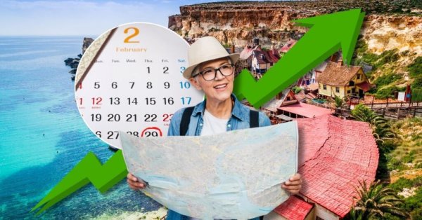 Şubat Ayında Yaklaşık 250.000 Turist Malta'yı Ziyaret Etti