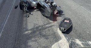 Gudja'da motosiklet kazası: Sürücü yaralandı