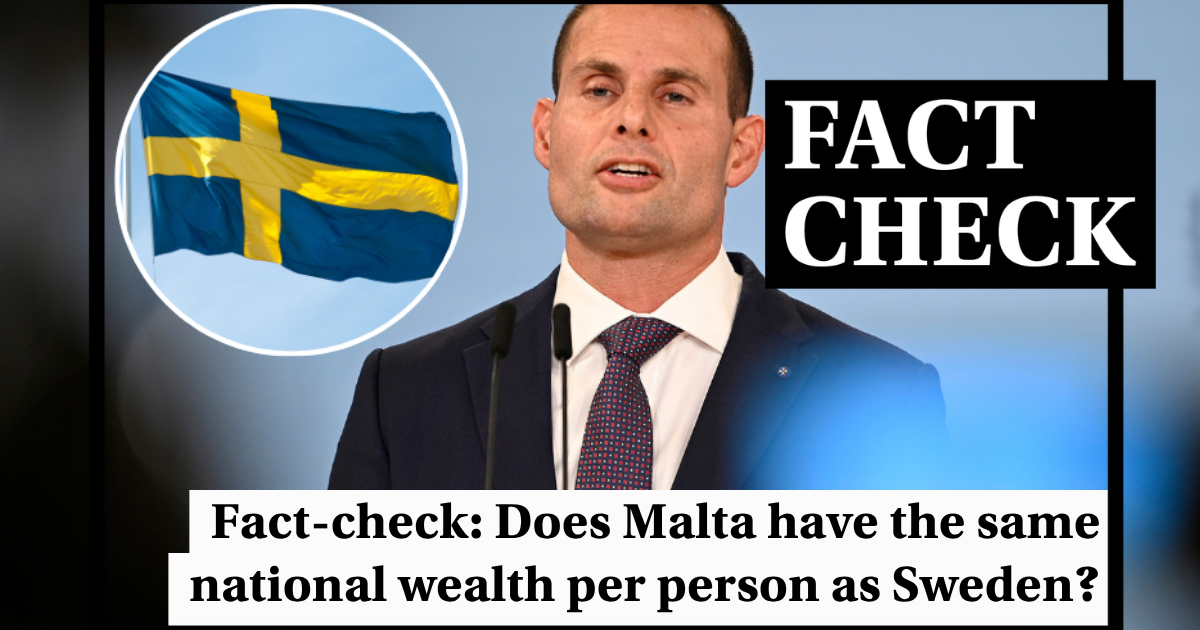 Doğruluk Kontrolü: Malta'nın Kişi Başı Milli Serveti Gerçekten İsveç ile Aynı mı?