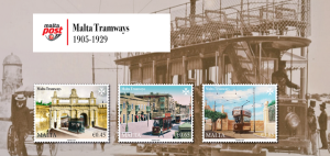 Malta Tramvayları yeni pul serisinde yaşatılıyor