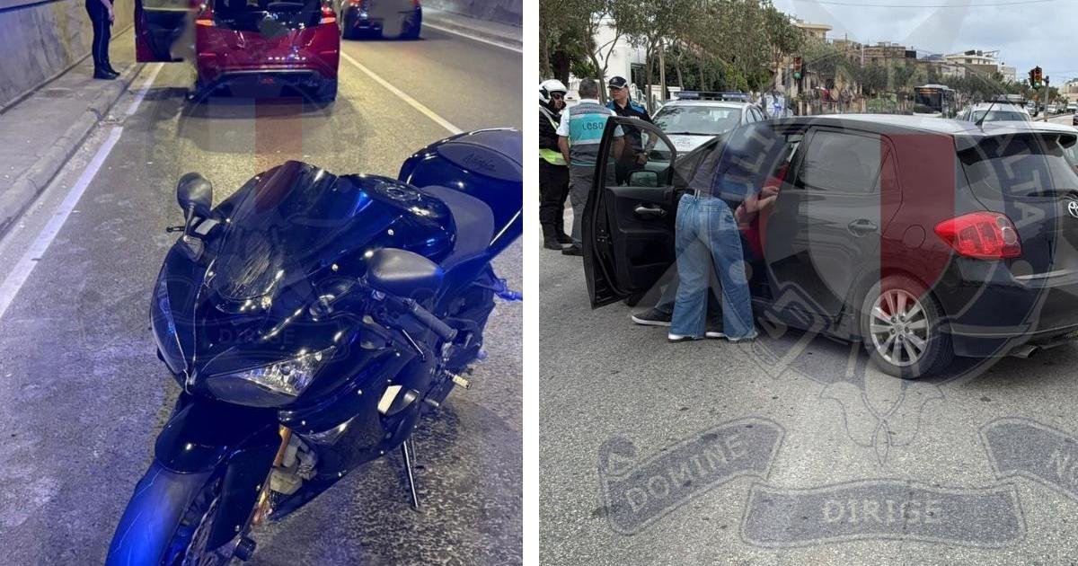 İki motosikletçi ayrı kazalarda ağır yaralandı