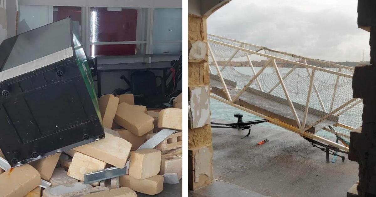 Valletta feribot terminali onarımı Storm Harry hasarının ardından tamamlanmak üzere