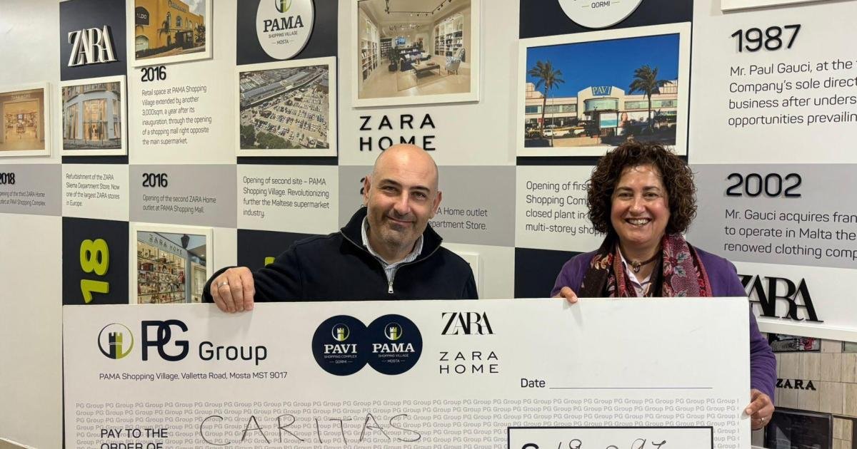 Caritas Malta, PG Group'tan 19.097 Euro Temettü Aldı