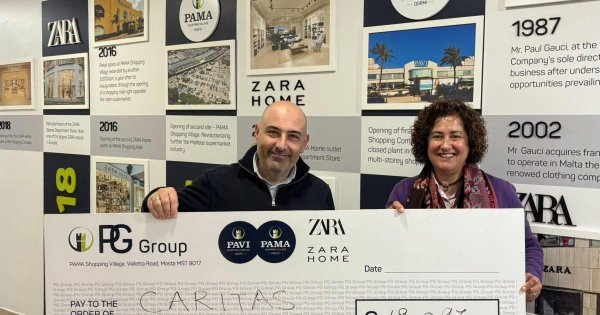 Caritas Malta, PG Group'tan 19.097 Euro Temettü Aldı