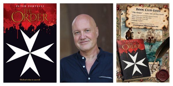 Tarihî Roman Yazarı Peter Portelli, Gozo Kütüphanesi'nde 'The Order' Kitabını Anlatacak