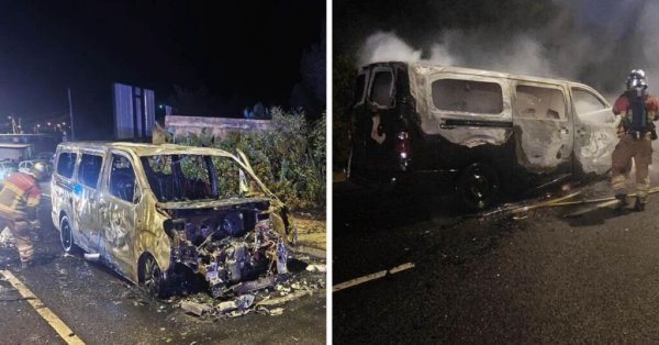 Mellieħa'da Araç Yangını Sivil Koruma Tarafından Söndürüldü