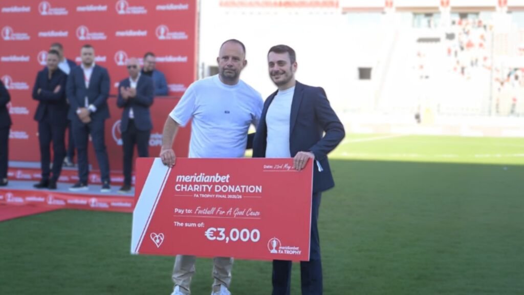 Valletta FC, Meridianbet'in 3.000 Euro'luk FA Kupası Bağışı İçin Caritas Malta'yı Seçti