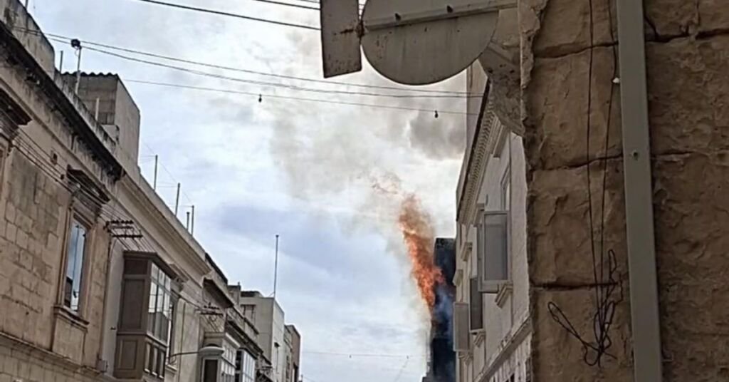 Birkirkara'da Şiddetli Patlamanın Ardından Ev Alev Aldı