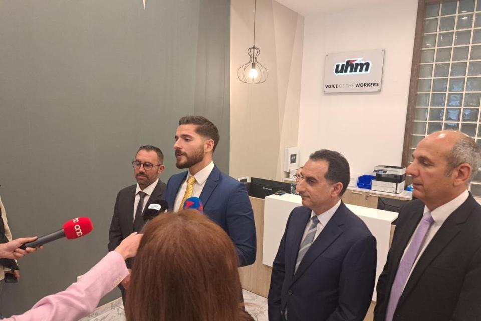 Milliyetçi Parti lideri Alex Borg, Çarşamba günü sendikalar ve sosyal ortaklar için iki önlem açıkladı. Fotoğraf: Giulia Magri