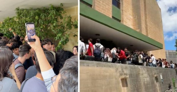Üniversite Tartışmasından Önce Genç PN ve PL Destekçileri Tezahürat Yarışına Girdi