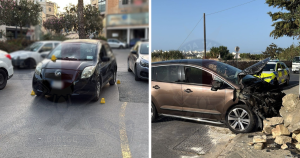 Marsascala ve Ħamrun'da iki ayrı trafik kazasında üç kişi yaralandı