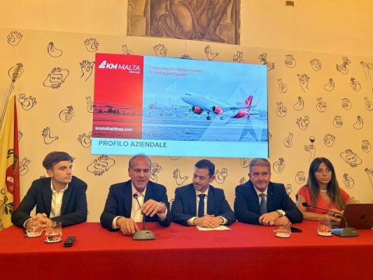 KM Malta Airlines, Palermo-Malta direkt uçuş seferlerini başlattı