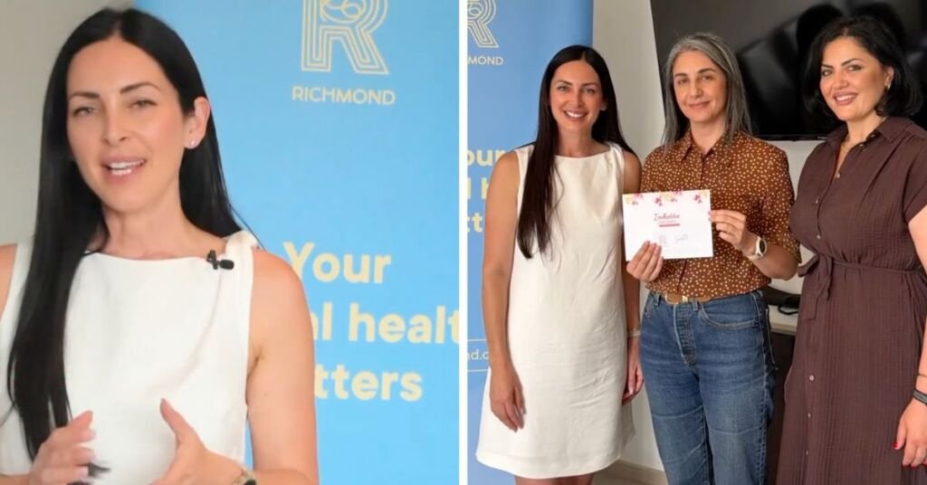Sarah Bajada, Ruh Sağlığı Etkinliği Sonrası Richmond Foundation'a 7.030 Euro Bağışladı