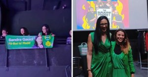 Sandra Gauci, Seçim Parodisi Sahnesinde Kendi Taklitçisiyle Buluştu