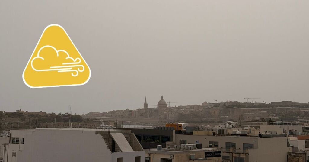 Malta'da Bulutlu Gökyüzü Hakim, Sarı Hava Uyarısı Verildi