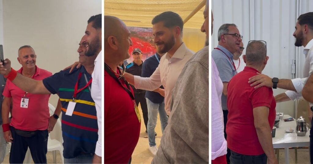 Alex Borg, İşçi Partisi Kantinini Ziyaret Etti: Tokalaşmalar ve Selfie'ler