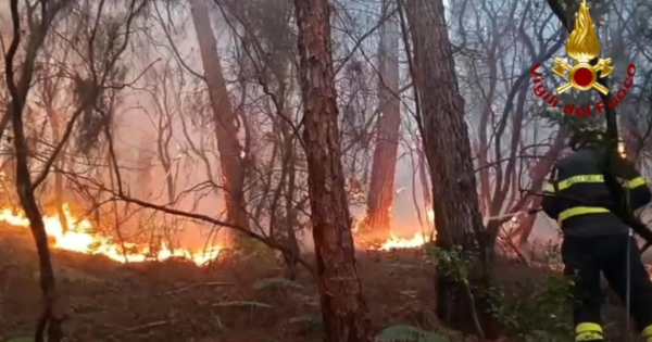 Toskana'daki orman yangınından kaçan binlerce kişi tahliye edildi