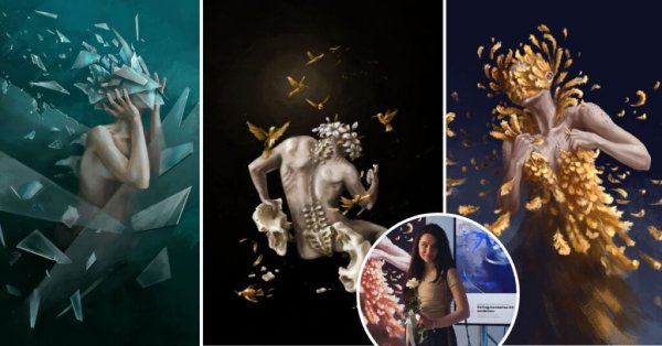 Makedon Sanatçı Sara Stanoeska'nın Sembolik Dijital Sanat Sergisi Valletta'da Açıldı