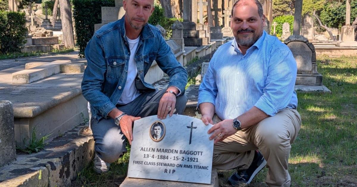 Malta'da Gömülü Titanik Kurtulanına 105 Yıl Sonra Mezar Taşı Dikildi