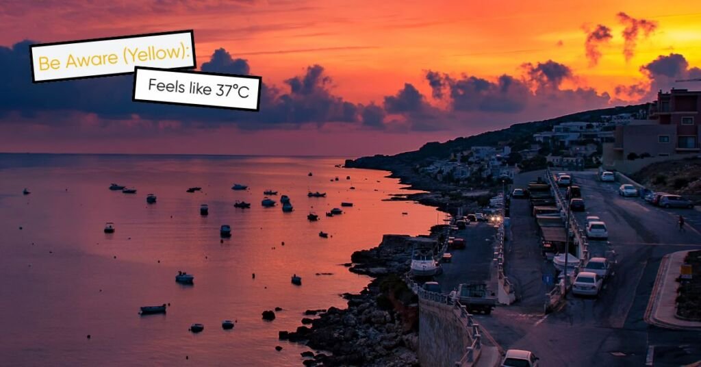 Malta'da Çarşamba Günü Hava 37°C Hissettirecek, Ardından Serinleme Geliyor