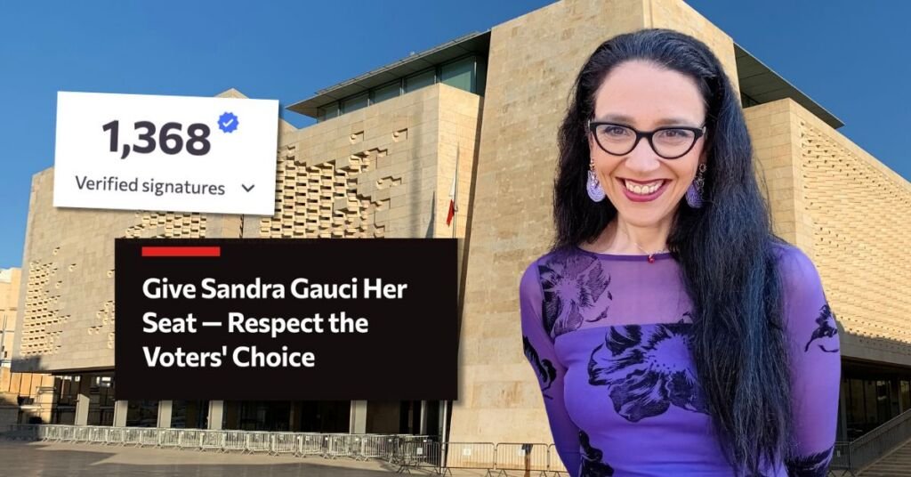 Sandra Gauci'ye Meclis'te Sandalye Verilmesi İçin İmza Kampanyası Başlatıldı