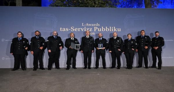 Malta Polisi 2026 Kamu Hizmeti Ödülleri'nde Ödüllendirildi