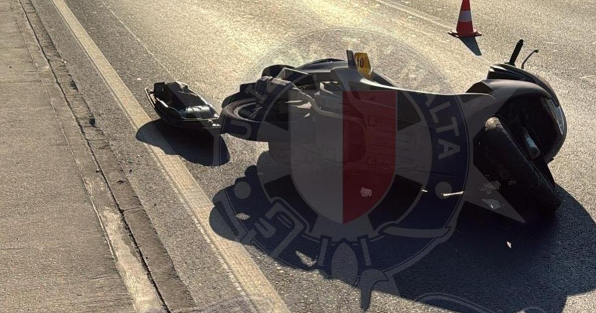 Paola'da Motosiklet Kazası: Sürücü Ağır Yaralandı
