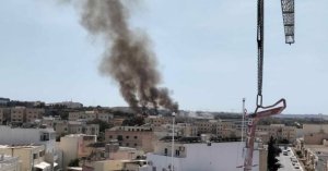 Qormi'de Çıkan Ot Yangını Bölgeyi Dumanla Kapladı