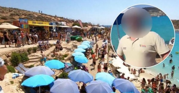 İzle: Yetkililer İnsanları Blue Lagoon'un Halka Açık Plajından Uzaklaştırdı