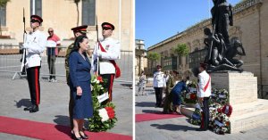 Cumhurbaşkanı Spiteri Debono, Sette Giugno Kurbanlarını Valletta'da Andı